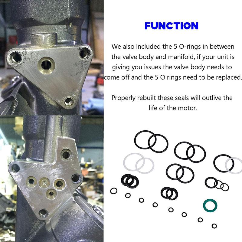 Återuppbyggnadstrimma Tiltkåpa O-ringstätning Kit 115225FS för Showa Suzuki Yamaha 115-225HP
