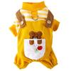 Autumn and Winter Cat Clothes Cute Animal Four-legged Clothes Traction Overalls Sweater Thin Teddy Than Bear Pet Clothes
