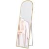 162cm Aluminium Frame Standing Mirror - Gold