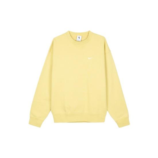 Nike Solo Swoosh Men s Fleece Crewneck Sweatshirt Yellow DX1362-700 EU XL жёлтый