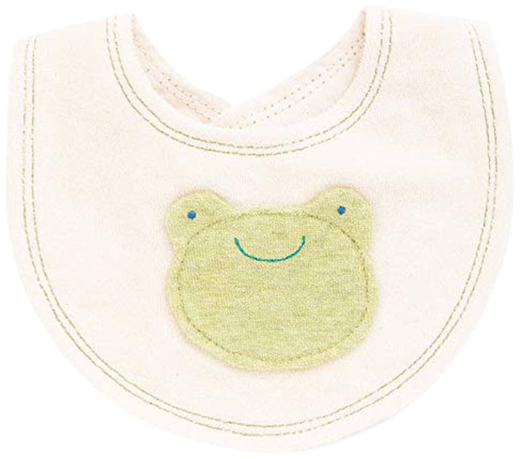 

pompkins BABY Organic Cotton Mini Made in Japan Y-1357 100% [Frog Series] Bib,