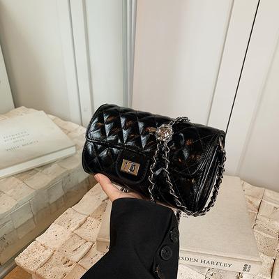 Raute Kettenhandtasche Damen Sommer vielseitig neuartiges Modedesign Nische Schulter Umhängetasche kleine quadratische Tasche