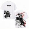 Zaraki Kenpachi BLEACH Anime T-shirt for Men's Clothing Manga Y2k Oversized T Shirt Cotton Casual Tees Tops