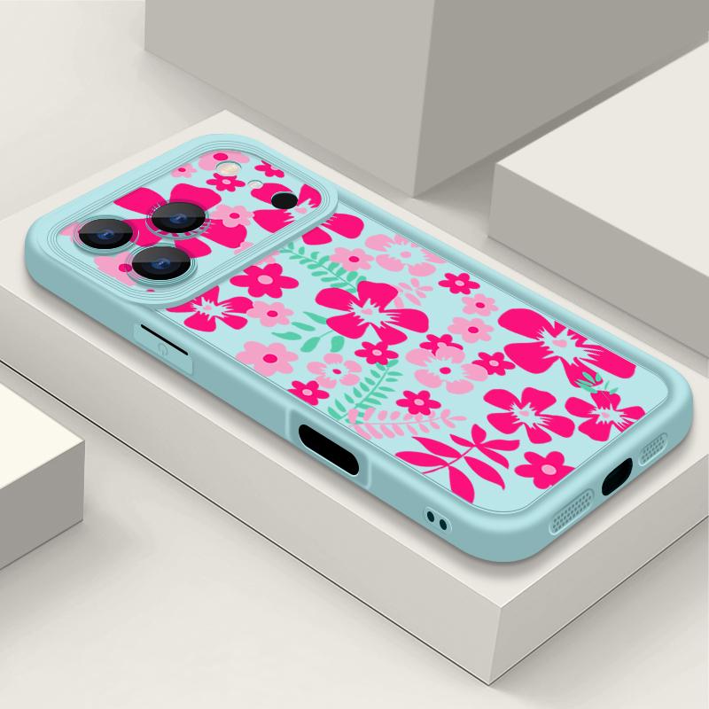 Transparent Soft TPU Back Cover For iPhone 17 Pro Max Air 16 15 Pro Max 14 13 12 Pro Max 11 Cartoon Flowers Printed Phone Cover