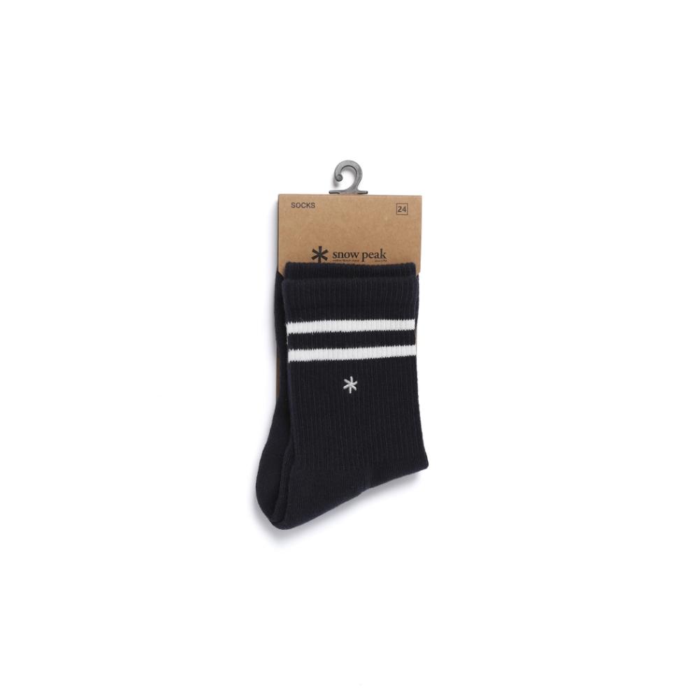 [Snowpeak] Asterisk Crew Socks Dark Navy (S26ZUFSO80)