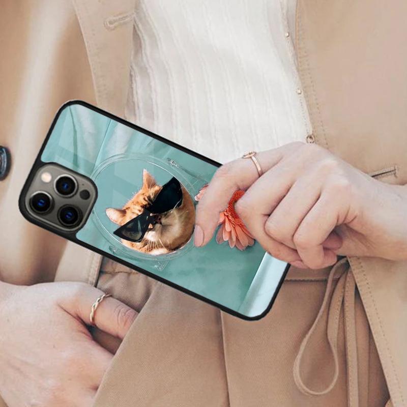 Cute and funny originality cat Magnetic Phone Case For APPLE iPhone 17 Air 16 14 13 12 Pro Max 15 Plus Wireless MagSafe Cover