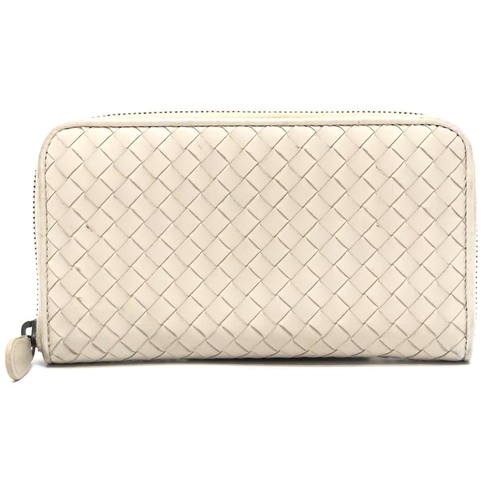 BOTTEGA VENETA 114076 Intrecciato Long wallet Zip Around Long Wallet