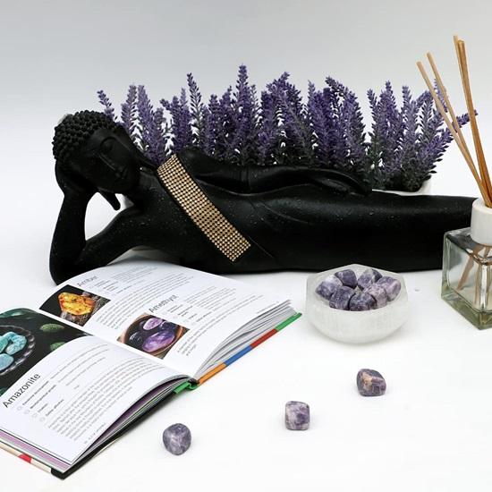 Set of 5 Chakra Healing Stones Crystal Tumble Stone for Vastu Home Decor Items Crystal Showpieces for Feng Shui Office Decor Table Decor