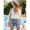 2022 Spring/Summer V-Neck Ladies Shirt Lace Long Sleeve Top