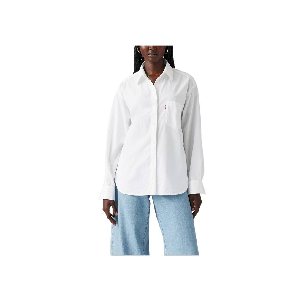 Levi's Women's Harlie Boyfriend Shirt Bright White 001HM-0003