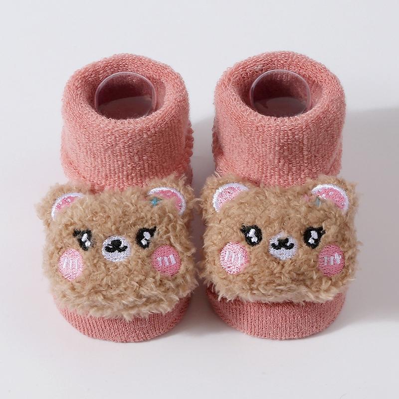 

Малыш Детские Нескользящие Носки для Ходьбы Мультяшные Теплые Носки S