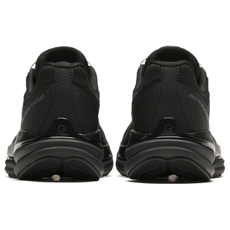 Anta Round Toe Shock Absorbing Wear Resistant Low Top Running Shoes Women Sneakers Black 122415560-5