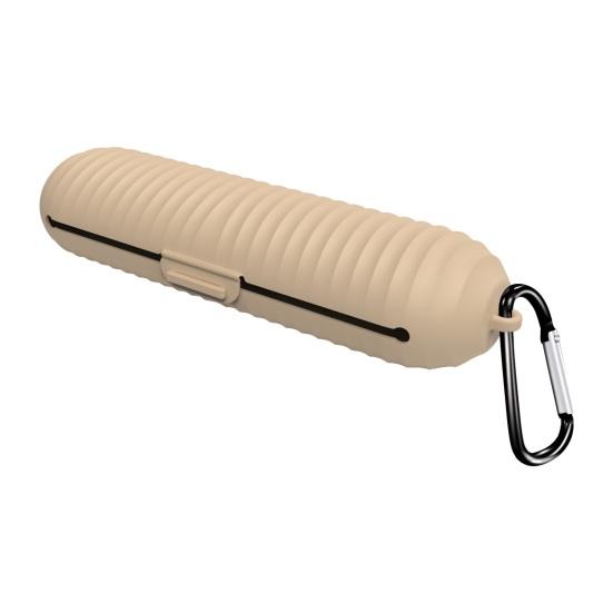 Silikon sminkebørsteveske med stor kapasitet Bærbar vanntett multifunksjonell reisetoalettmappe Øyenbrynblyantpose Organizerveske