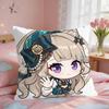 Lynette Cute Genshin Impact Cushion Cover Square Short Plush Pillow Case Living Room Sofa Home Decor Funda X