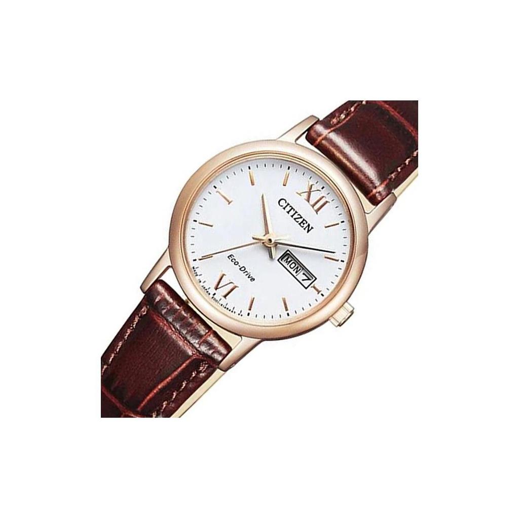 CITIZEN Ecology Drive Collection Light Powered Quartz Movement Cow Leather Strap Watch Women's Watch EW3252-07A