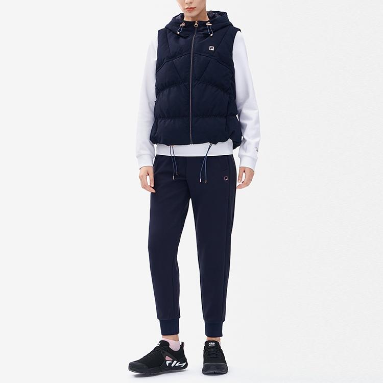 Fila Athletics Down Vests Women's Royal Blue Hooded Non Detachable Moderate Other A11W241924F-NV