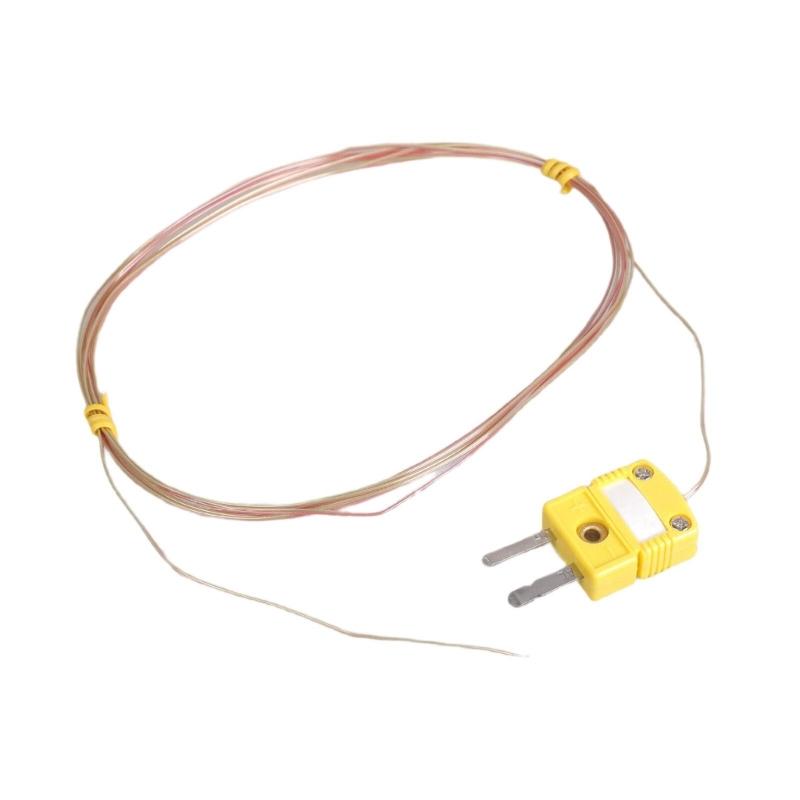 High Accuracy K Type Thermocouple Probe Cable with Coating Quick Connect Plugs Oxidation Resistant for Industry