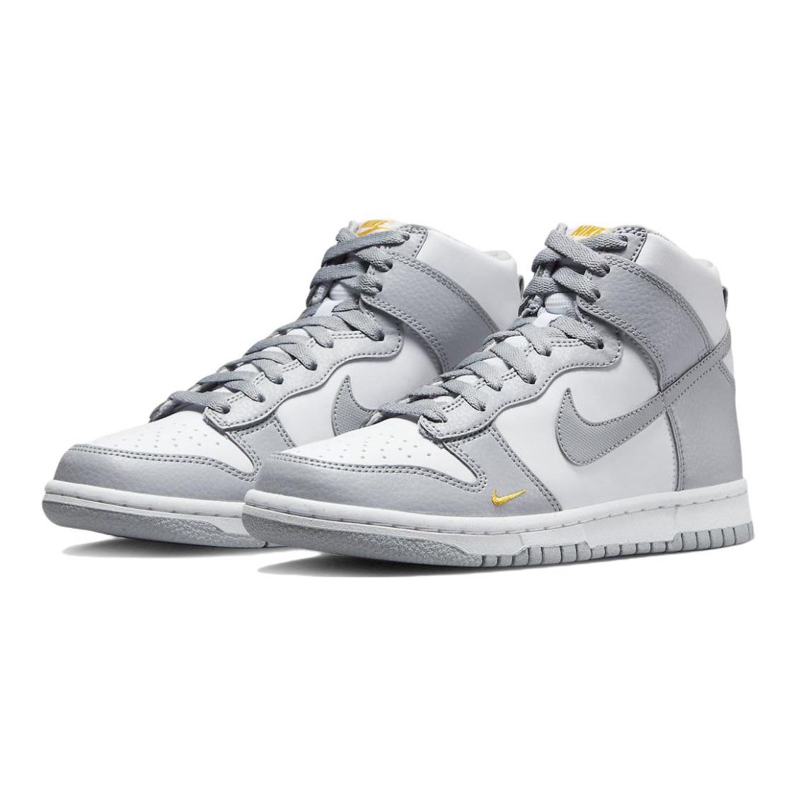 Кроссовки Nike Dunk High Next Nature GS Wolf Grey Marigold белые FD9773-001 39 — фото 3