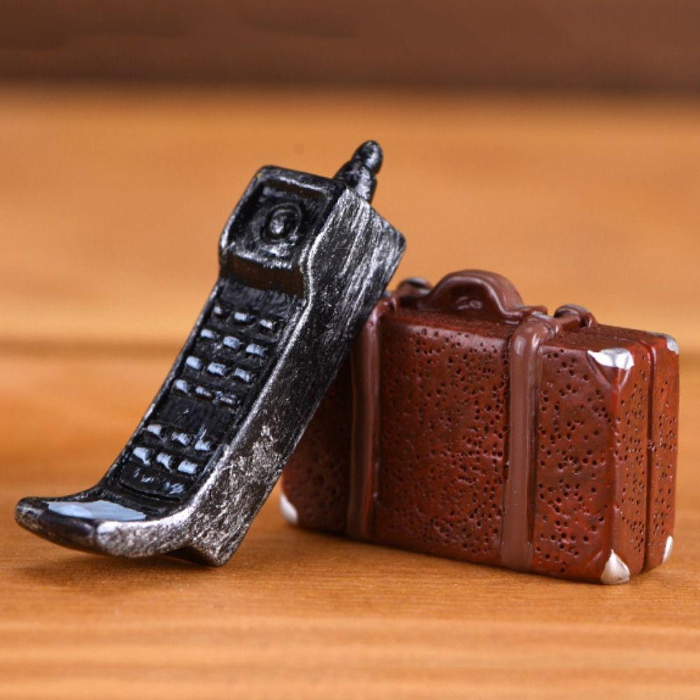 Home Decoration Retro Nostalgic Figurine Doll Houses Figure Mini Camera Miniatures Model Retro Creative