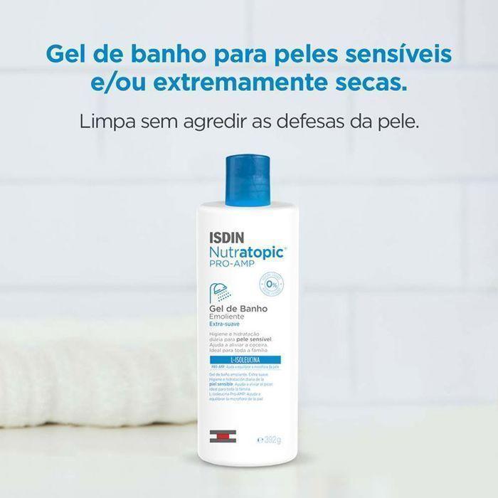 GEL BAIN - ISDIN - NUTRATOPIC - 400ML - Sans alcool - Sans colorant - Pour peau atopique