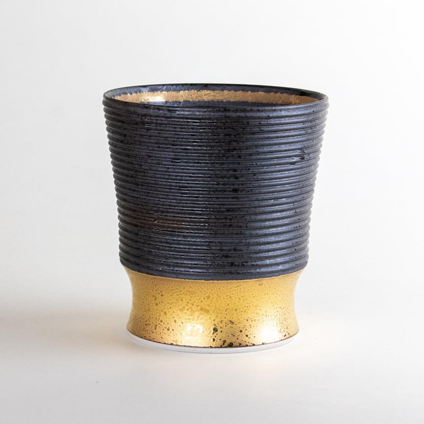 Retirement Gift for Men: Shochu Glass, Thank You Gift, Arita Ware, Gift Boxed, Gold Border