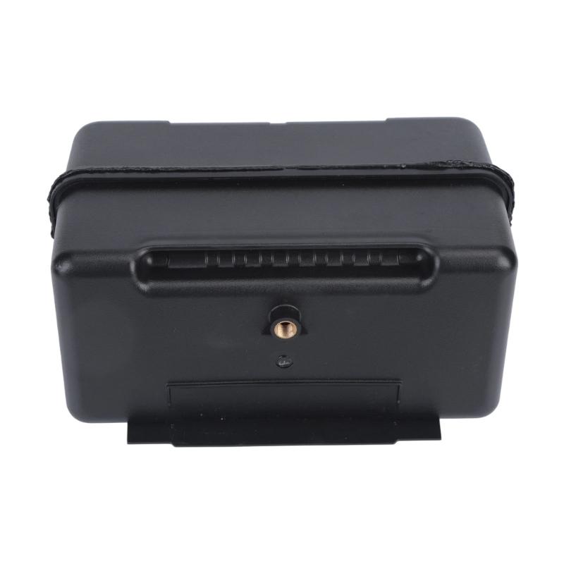 Lawn Mower Fuel Tank Replacement, Black Tank Assembly with Mounting Holes and Screw Cap, 17 x 14 x 18 cm Sizing