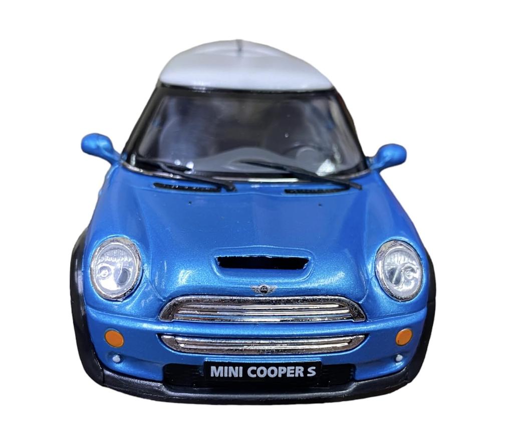 Kinsmart Mini Cooper S Metallic Blau Diecast Modellauto KT5059 1/28