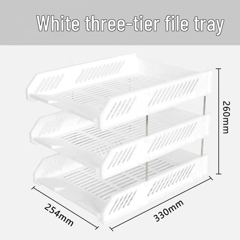 Student Desk Organizer: File Rack, Storage Tray & Book Stand