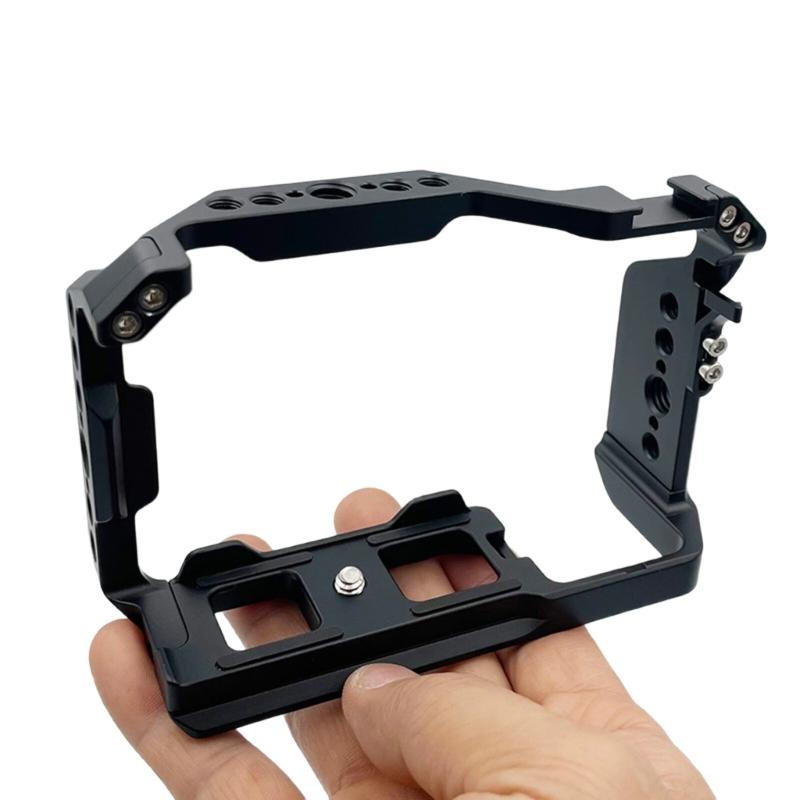 Multiple Interfaces Aluminum Camera Cage for ZV-E10 II Precisions Mechanism And Secure Cable Clamp