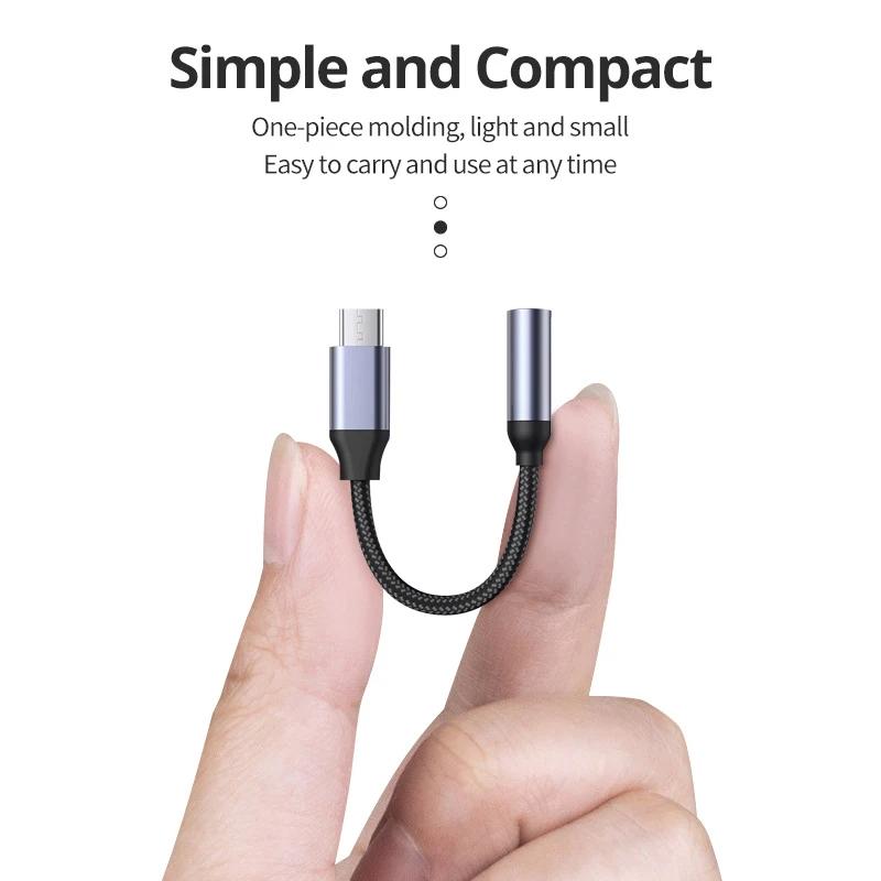 USB Type C To 3.5mm AUX Adapter Cable USB C To 3.5mm Female Headphone Jack Adapter For iPhone 17 16 15 Huawei Xiaomi
