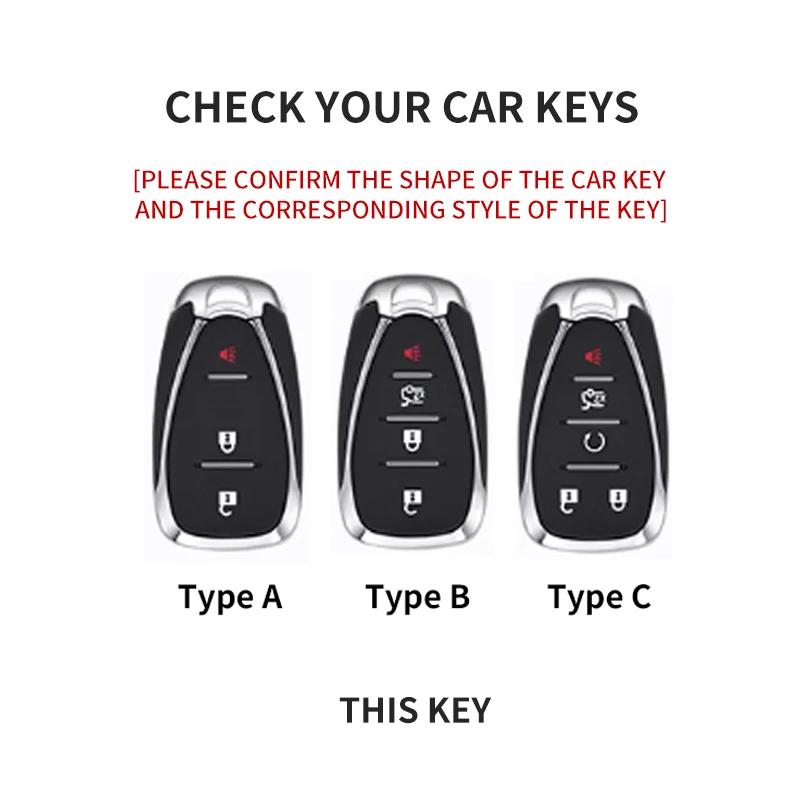 Car Key Case Cover Protective Shell for Chevrolet Chevy Malibu Camaro Cruze Traverse Spark Equinox Sonic Volt Suede Car Keychain