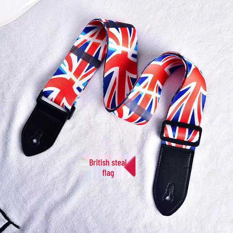 Ethnic Style Widened Guitar Strap - Acoustic & Electric, Polyester Print