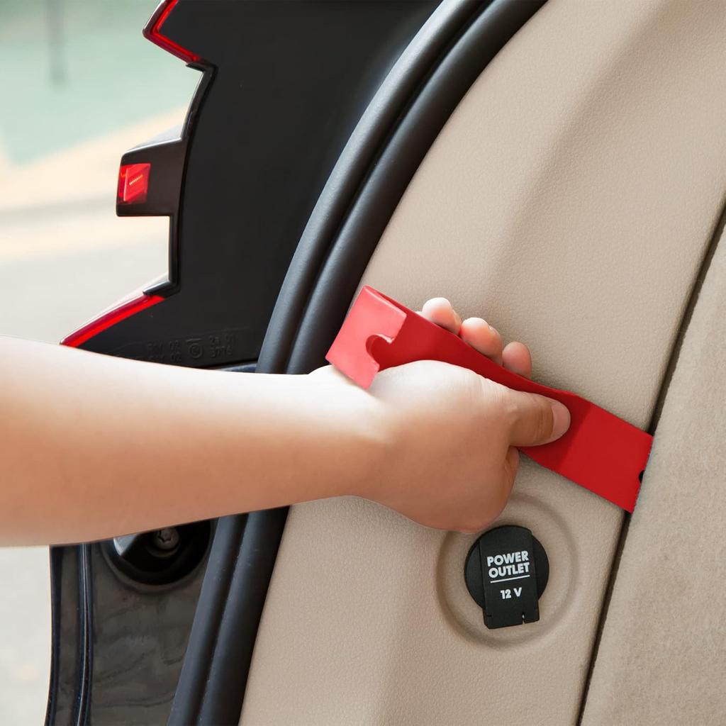 Wuiil AXELECT 5 Pack Auto Trim Removal Tool Kit, Car Panel Door Window Tools Kit,Auto Clip Fastener Remover Pry Tool Set(Red)