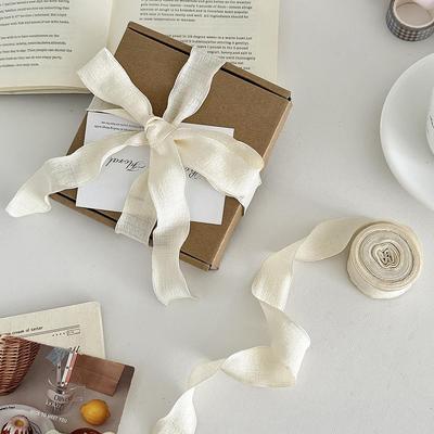 Crinkled Silk Ribbon: Floral Decorative Wrapping Tape