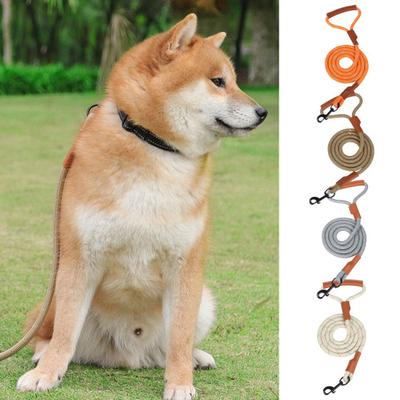 Pet Traction Leash Quick Resistant Extra-Long Release Wear Swivel Clasp with Handle Design Escape-Proof Vibrant Color Reflective Pet Dog