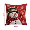 Machine Washable Christmas Pillow Covers 45x45 cm Square Pillow Case  Holiday Season