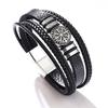 Trendy Norse Viking Men Bracelet Fashion All-match Multi-layer Braided Leather Bracelets Scripture Compass Birthday Party Gifts