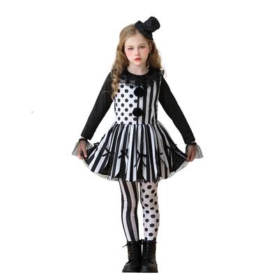 Halloween Kinderkostüme Clownskostüm Zirkus Partykleid Magierinnenkleid Karnevalsshow