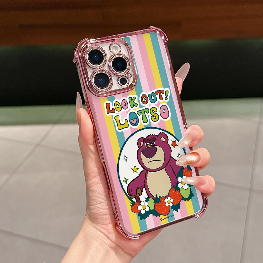 

Cartoon L-Lotsos Bear Phone Case for Xiaomi Redmi Note 15 14 13 12 14C 13C 12C 10C Pro Plus 4G 5G Anti-drop Transparent Cover Redmi Note 12S
