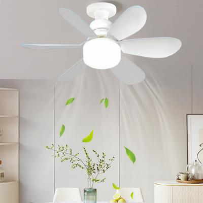 Deckenventilator mit Fernbedienung, 30/40 W LED-beleuchteter Deckenventilator, dimmbares Ventilatorlicht mit Timer, leiser 6-Flügel-Deckenventilator, Steckdose, Universallampe