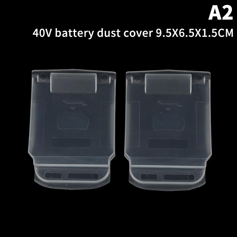 2Pcs Dust Cover Sheath Shield Case For Mak 18V21V Li-Ion Battery Contact Protection Cap Battery Holder For Mak 40V