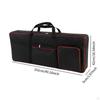 61 Key Keyboard Case 40.16"x16.54"x1.97" Oxford Cloth Accessories Padded with Backpack Straps