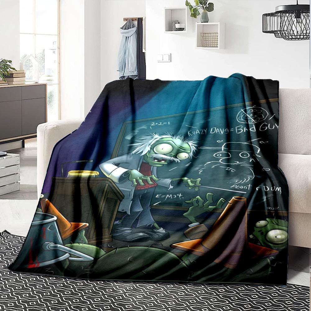 Plants Vs. Zombies Blanket Comfortable Great for Livingroom Picnics Bed Four Seasons Universal Modern Unique Gift for Family and Friends Camping