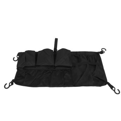 Campingwagen-Seitenaufbewahrungstasche, Oxford-Stoff, mehrere Fächer, faltbare Wagen-Seitentasche, schwarz