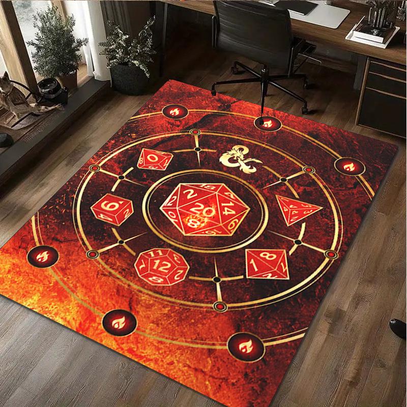1Pc Dungeons Dragons Rug - home decoration Carpet For Living Room Bedroom Flooring Computer Chair Area Rug