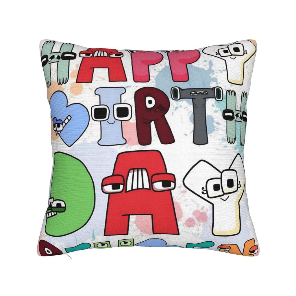 Alphabets English Cartoon Lores Pillowcase Polyester Cushion Cover Decor Villain Letters Pillow Case Cover Home Dropshipping