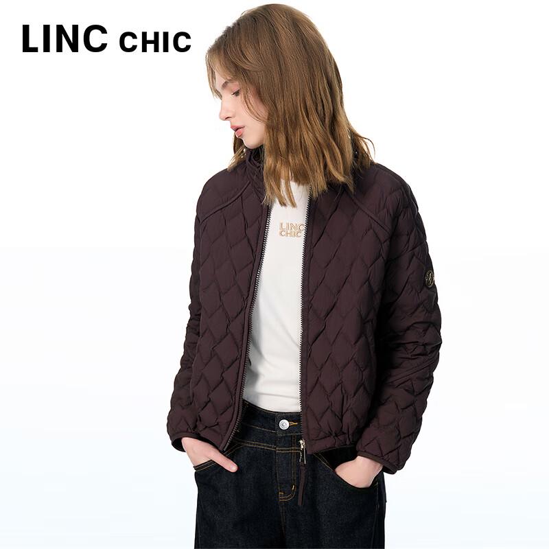 JINYUJIE Damen 2025 Herbst Leichte Kurze Jacke mit 90% Entendaunen