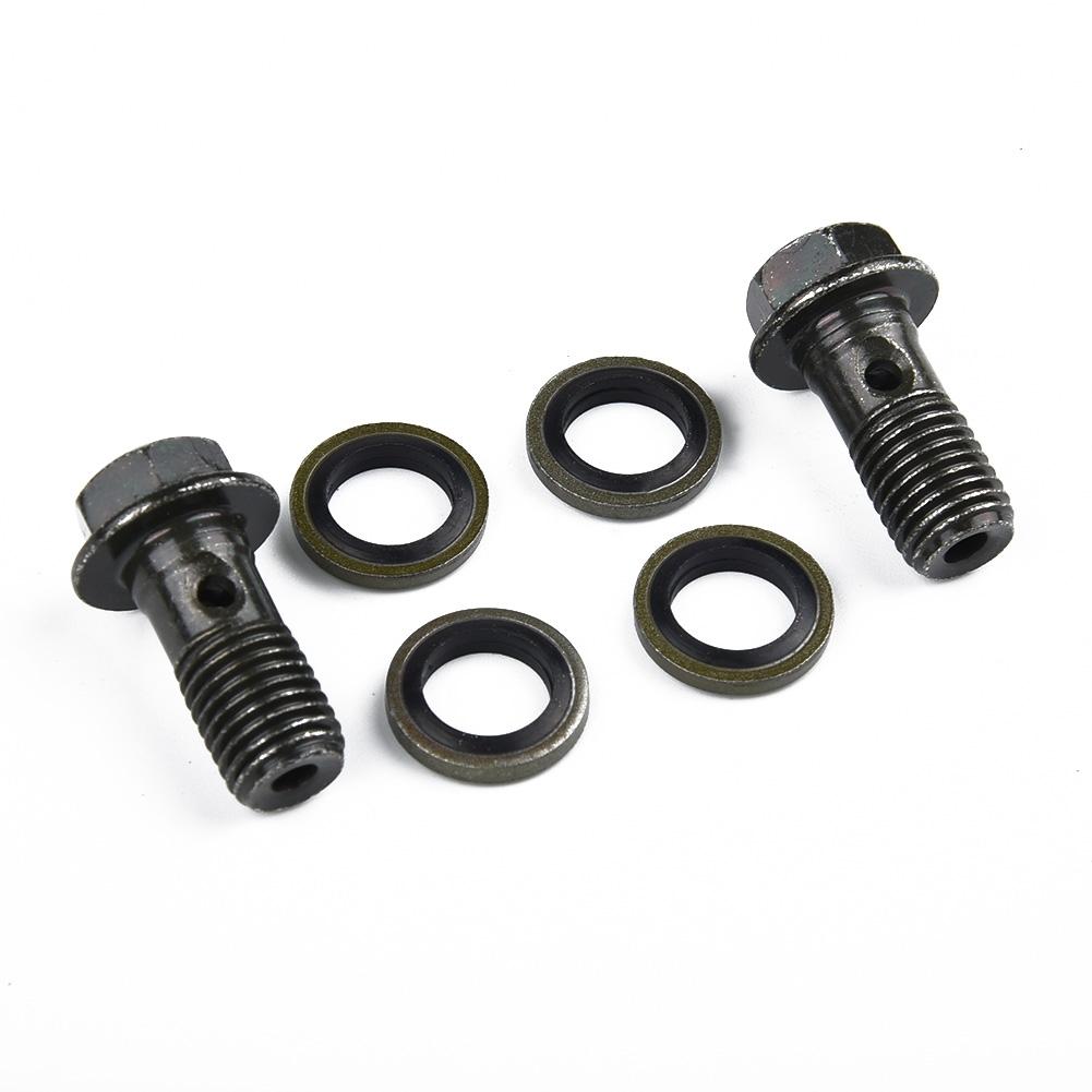 Für Suzuki Schlauchschraube Für Kawasaki Set Zubehör Motorrad 2 Stück Silber