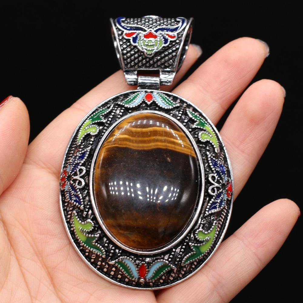 Μενταγιόν από φυσική πέτρα Αχάτες/αμέθυστος/ροζ χαλαζία Κρεμαστό με δαντέλα για κοσμήματα κατασκευής DIY Αξεσουάρ βραχιόλι κολιέ