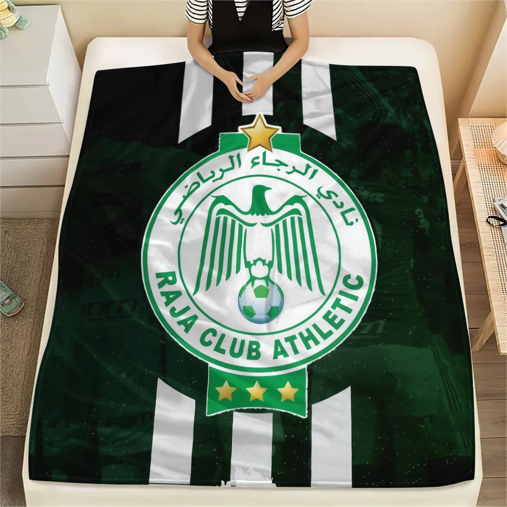 Raja Club Athletic,pattern Flannel Blanket, High quality Comfortable for All Seasons, Home Decor, Warmth and Comfort, Perfect for Gifts.